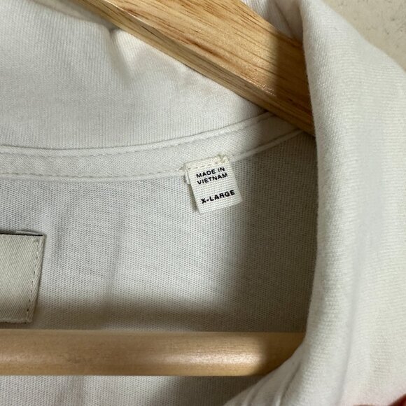 Buck Mason Men’s White Polo Shirt XL 100% Cotton Classic Minimalist Short Sleeve - Picture 5 of 5